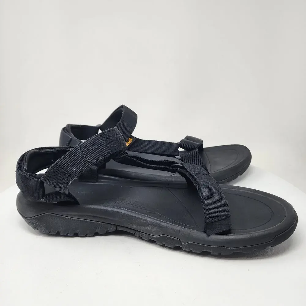 Teva Hurricane XLT2 Sport Sandals Men 13 Black Nylon Performance Shoes 1019234